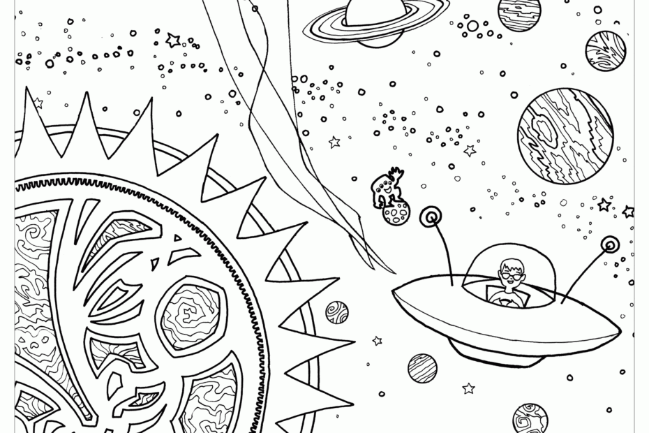 Space Coloring Pages Free Coloring Home