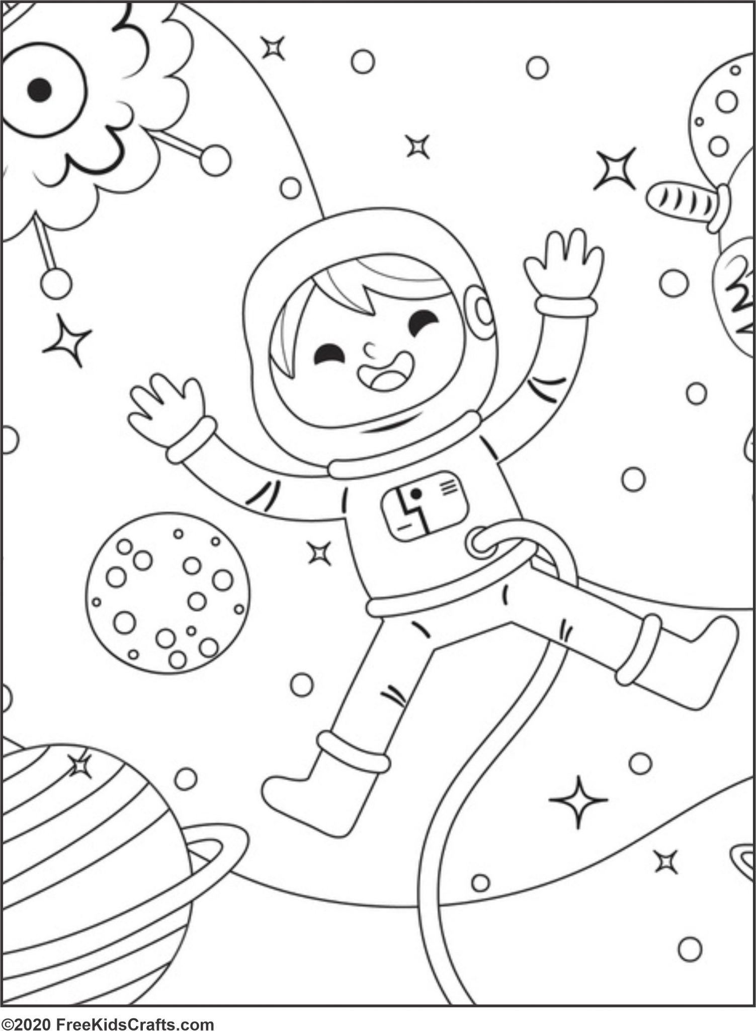 Space Printable Coloring Pages Space Printable Coloring Pages