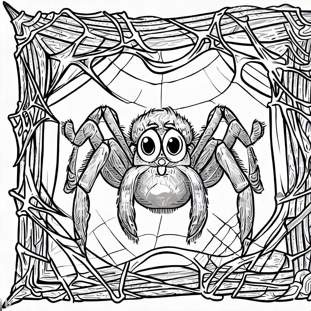 Spider Coloring Page Color My Pages Spider Coloring Page Color My Pages