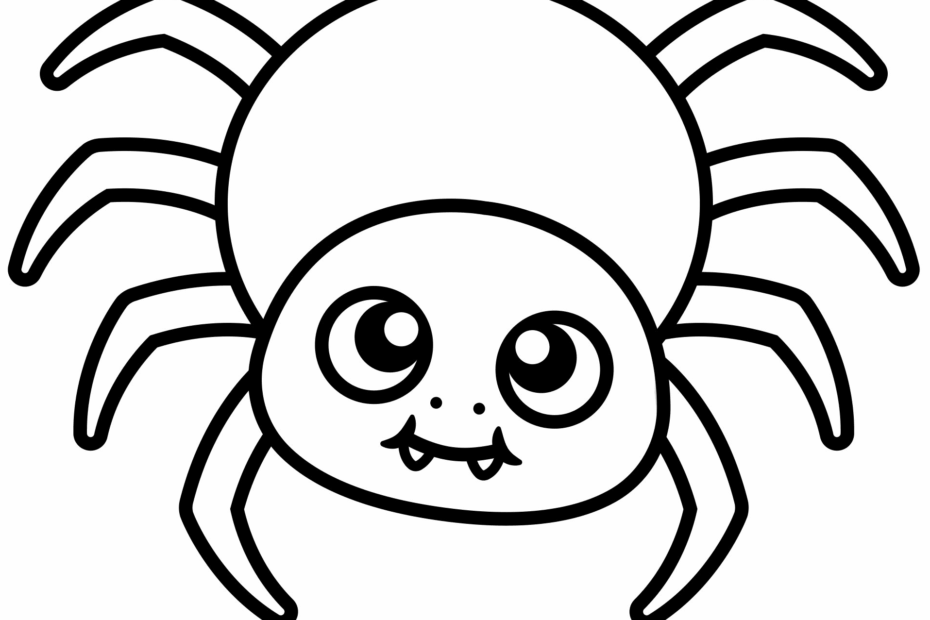 Spider Coloring Page Free Printable Coloring Pages
