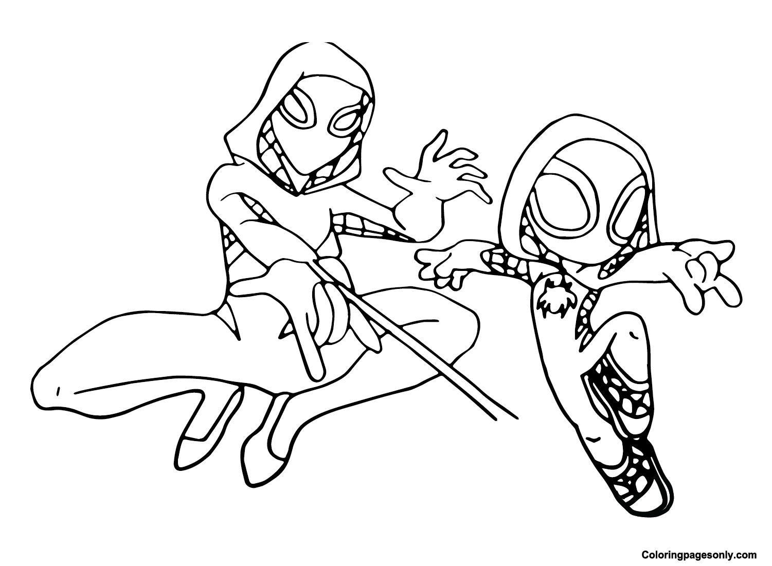 Spider Gwen Coloring Page Free Printable Coloring Pages Spider Gwen Coloring Page Free Printable Coloring Pages