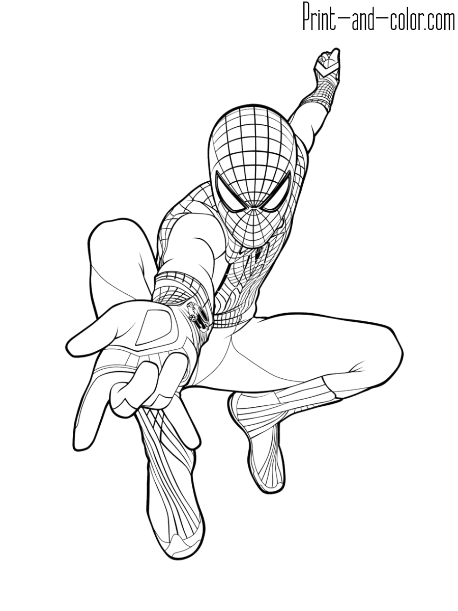 Spider-Man coloring pages for kids Spider-Man coloring pages for kids