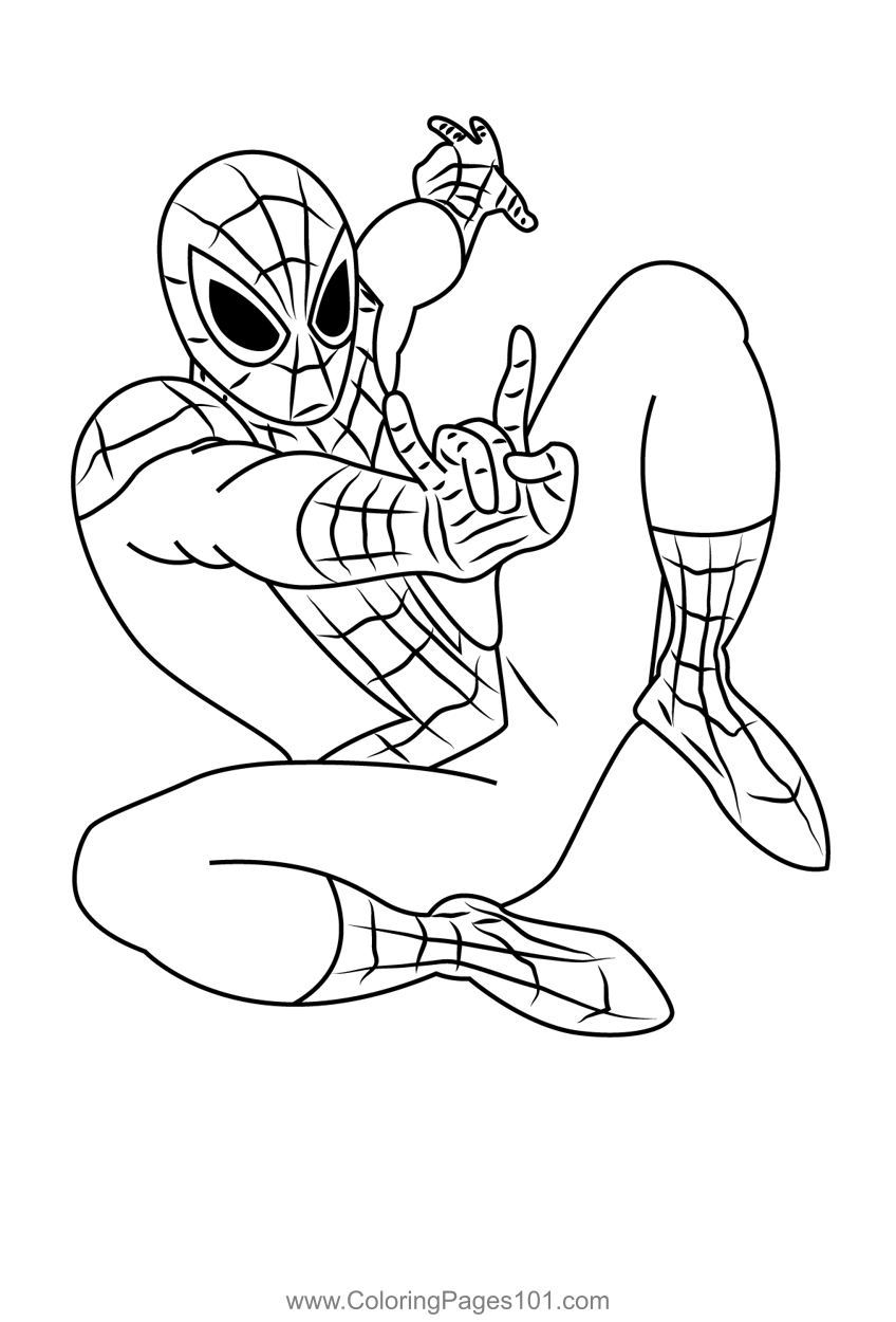 Spider Man Adventures Coloring Page For Kids Free Spider Man Spider Man Adventures Coloring Page For Kids Free Spider Man