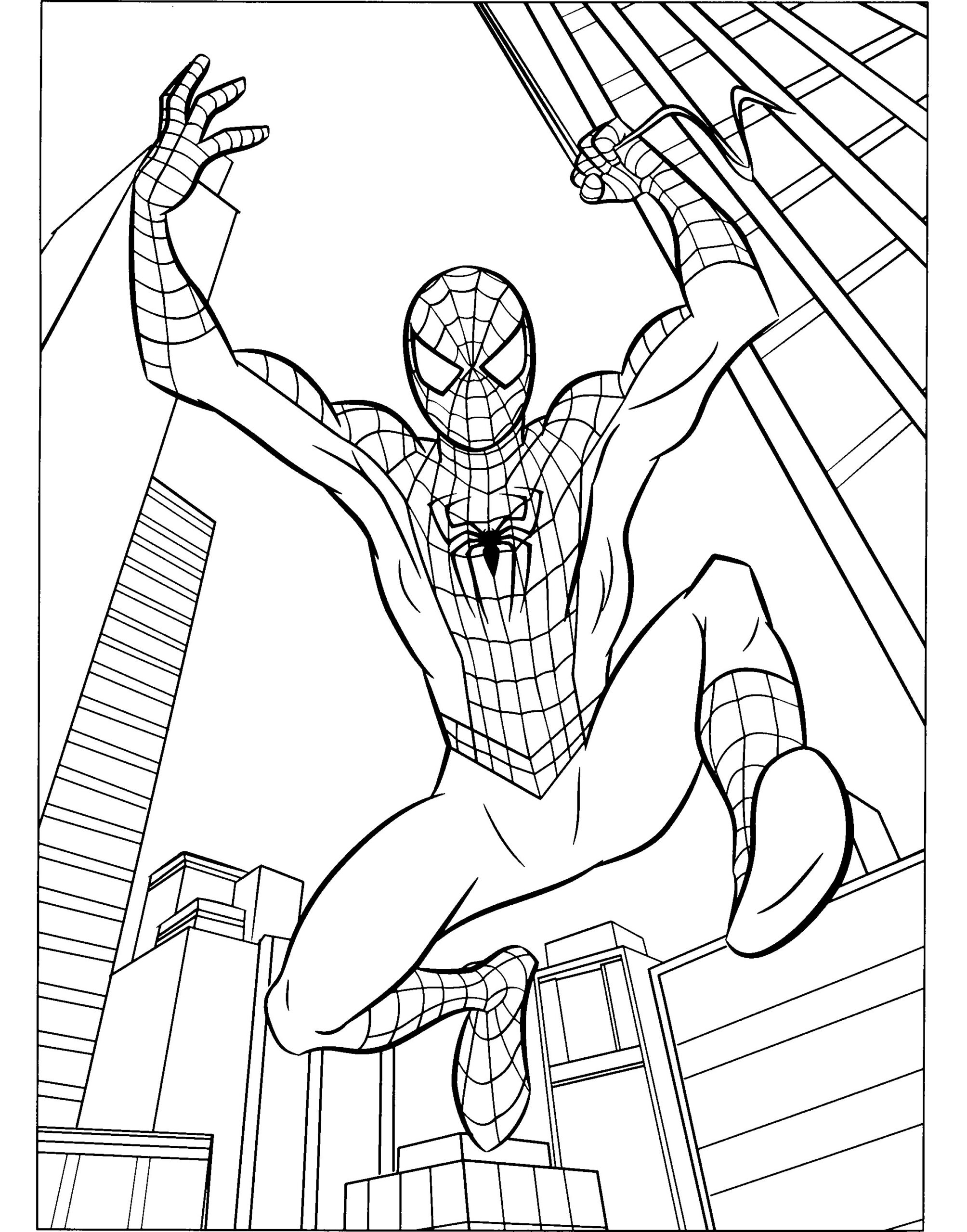 spider man color pages spider man color pages