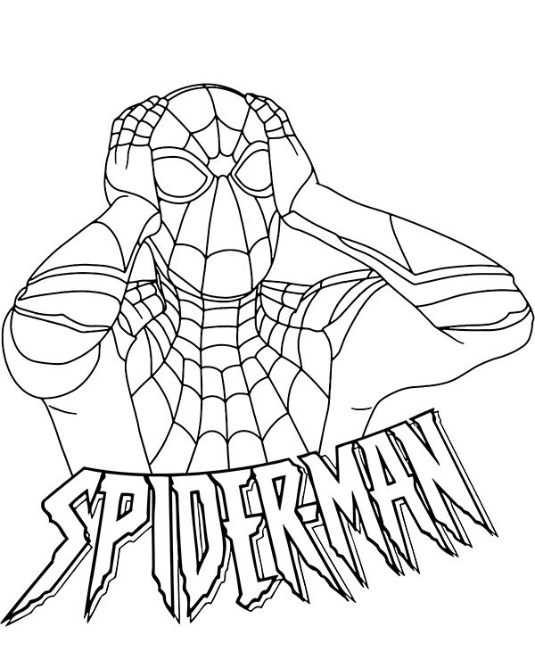 Spider man Coloring Sheet Avegers Spider man Coloring Sheet Avegers