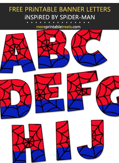 Spider Man Inspired Alphabet