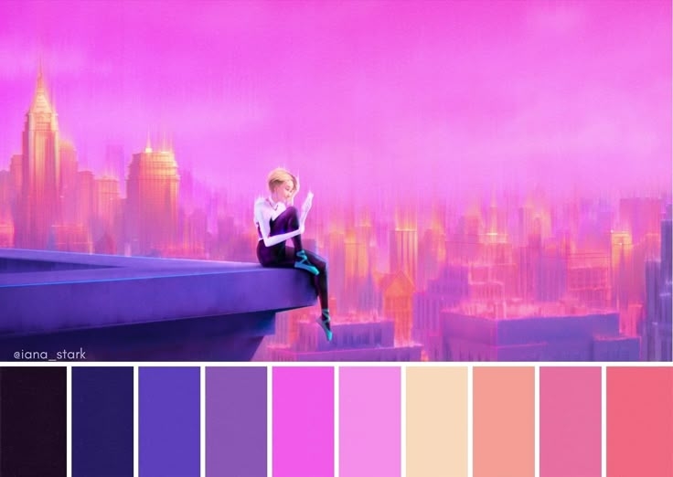 Spider man Into The Spider verse 2018 Movie Color Palette Color Spider man Into The Spider verse 2018 Movie Color Palette Color
