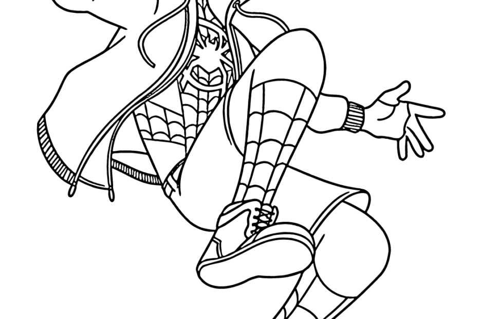 Spider Man Miles Morales Coloring Pages Coloring Home