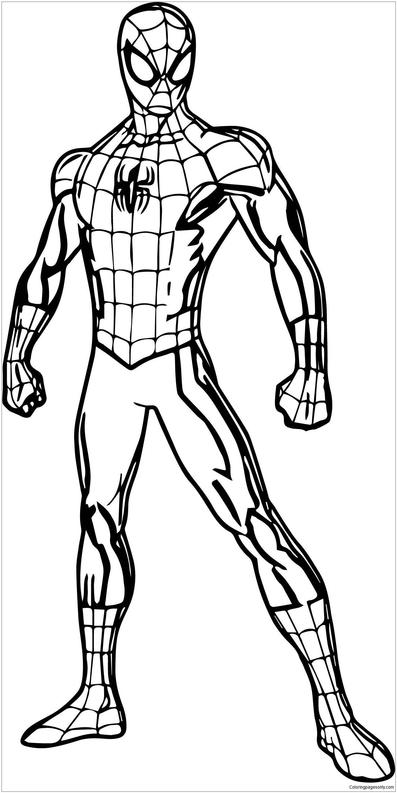 Spiderman Printable Coloring Sheet Spiderman Printable Coloring Sheet