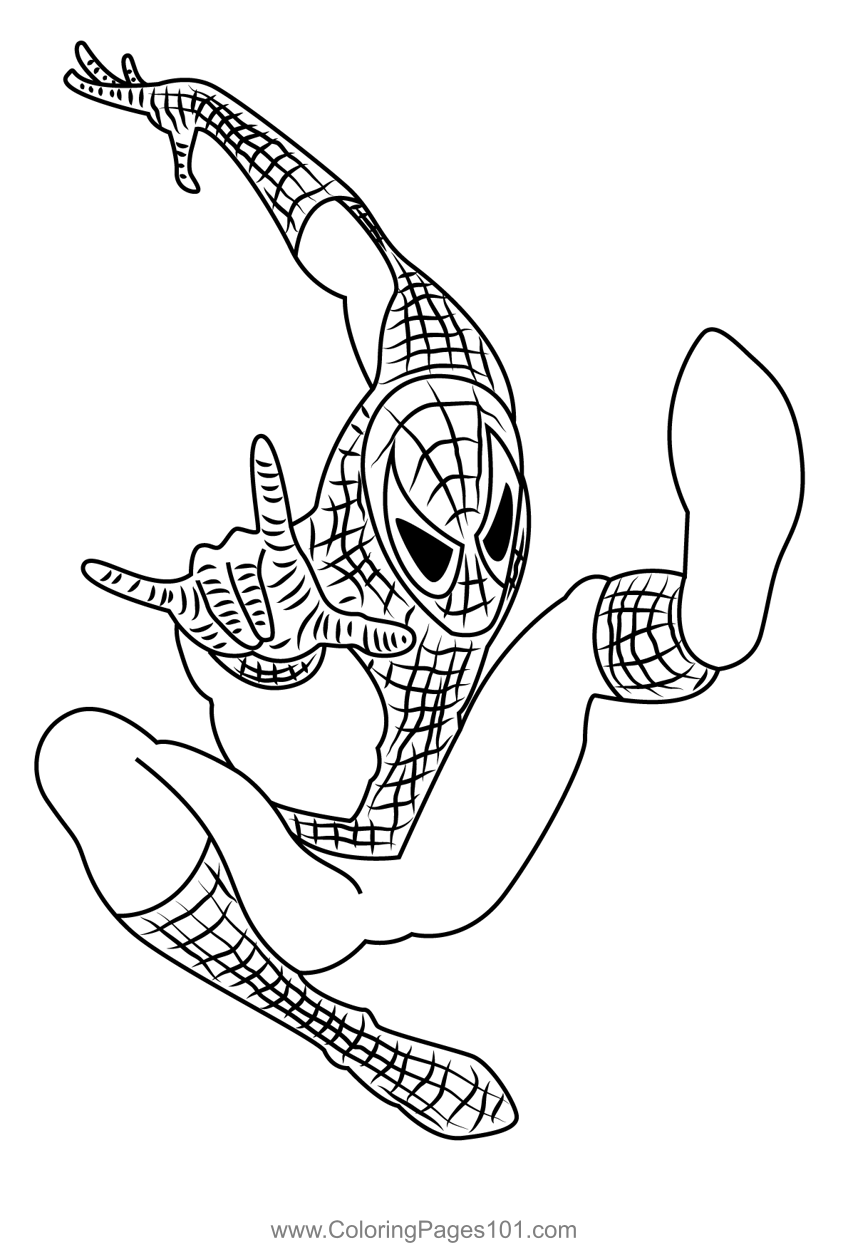 adult Spider-Man coloring pages adult Spider-Man coloring pages