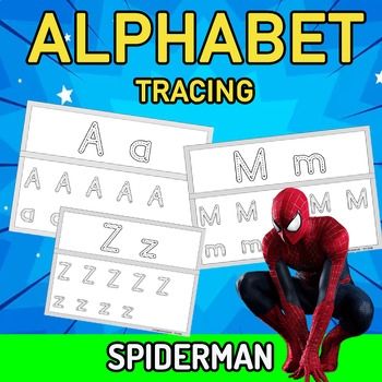 SPIDERMAN Tracing Alphabet Uppercase Lowercase WORKSHEET TpT SPIDERMAN Tracing Alphabet Uppercase Lowercase WORKSHEET TpT