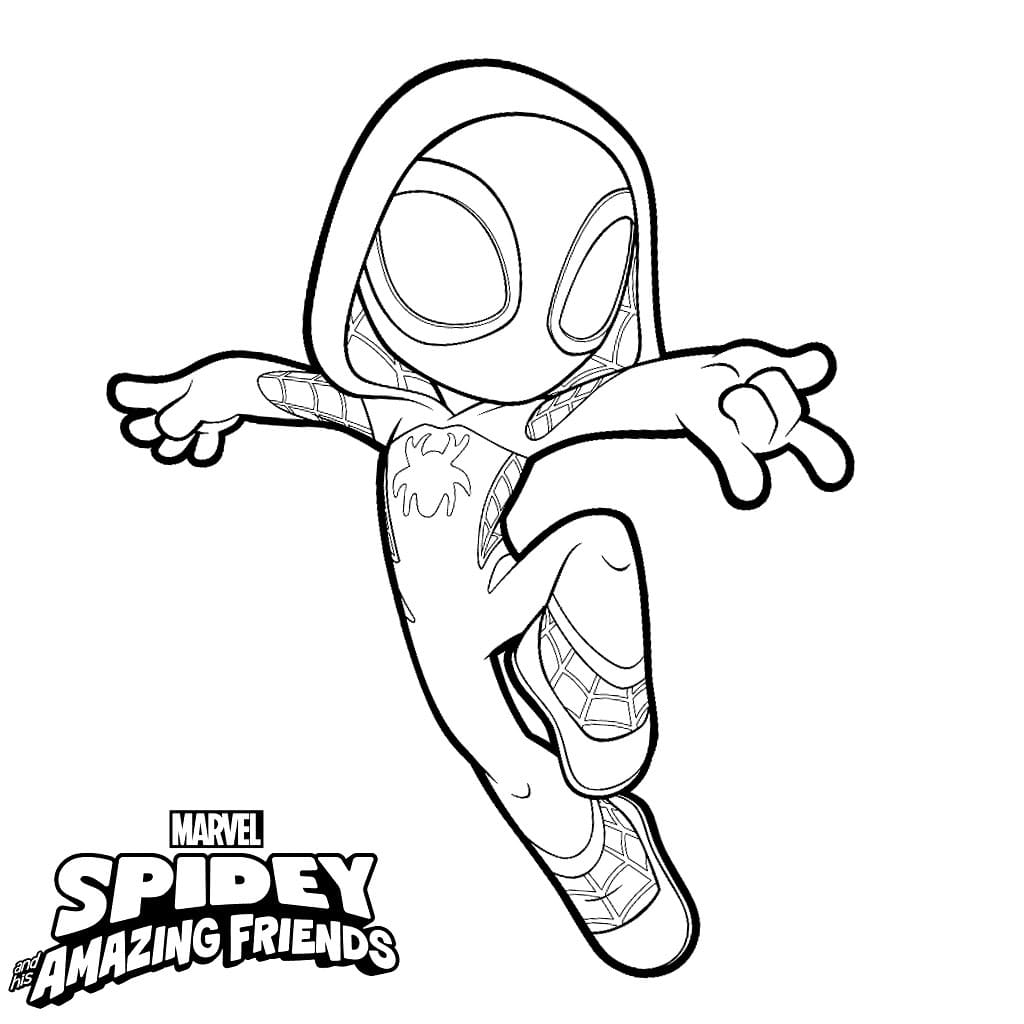 Spidey And His Amazing Friends Coloring Pages Coloring Home Spidey And His Amazing Friends Coloring Pages Coloring Home