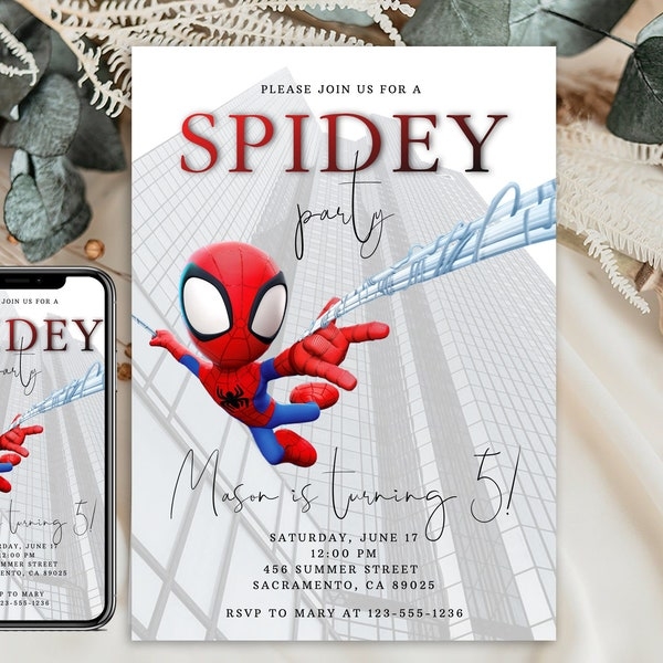 Spidey Themed Party Etsy Spidey Themed Party Etsy