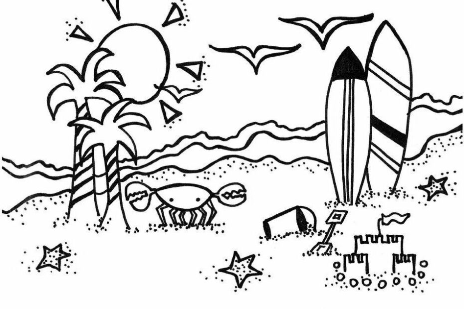 Spring Break Coloring Pages Coloring Nation