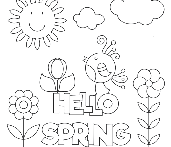 Spring Coloring Page 21 Free Spring Coloring Page