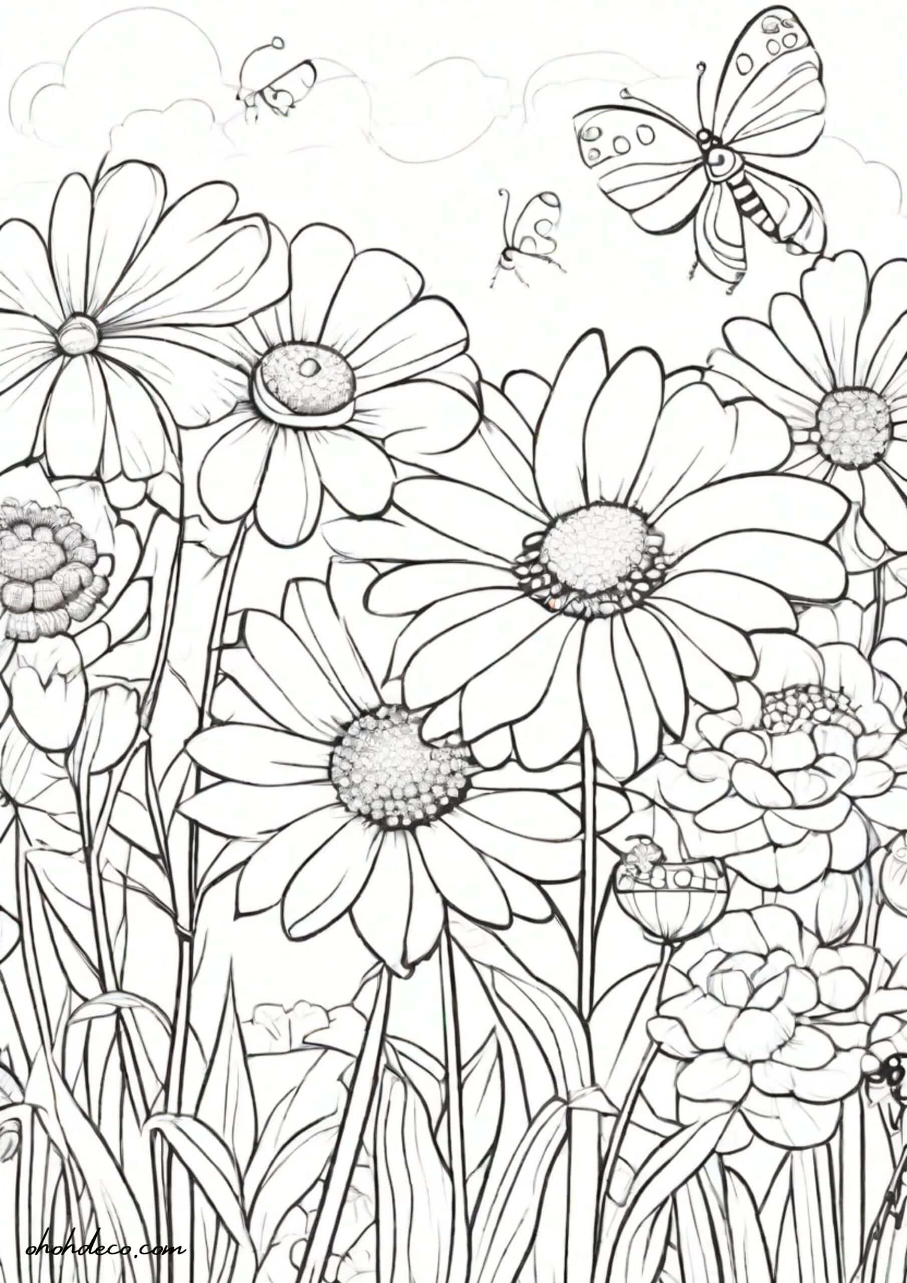 free spring coloring printables free spring coloring printables