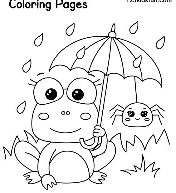 Spring Flower Coloring Pages Pre Free Printable Easy Free Infoupdate