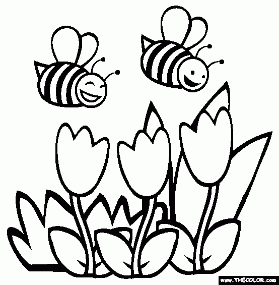 Spring Online Coloring Pages