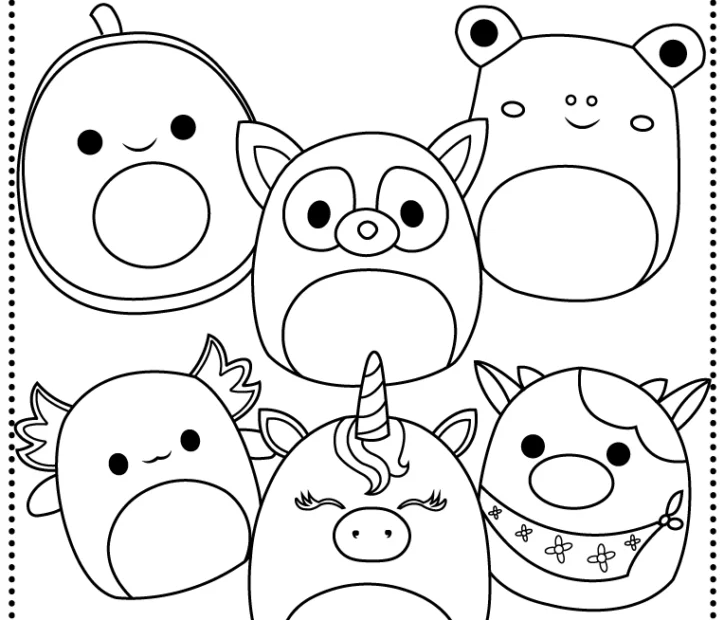 Squishmallow Coloring Pages Free Printable For Kids