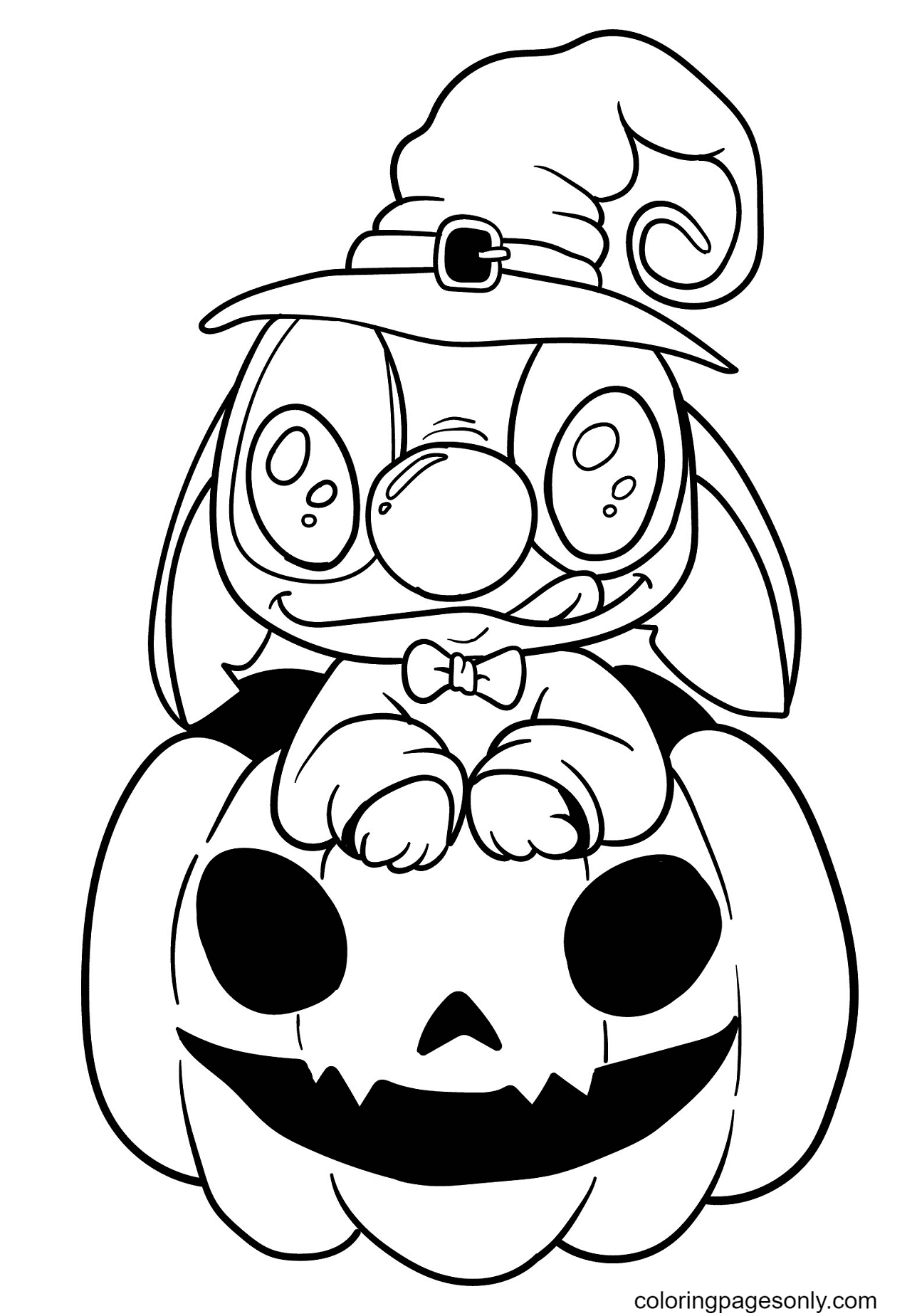 Stitch Halloween Coloring Sheet Stitch Halloween Coloring Sheet