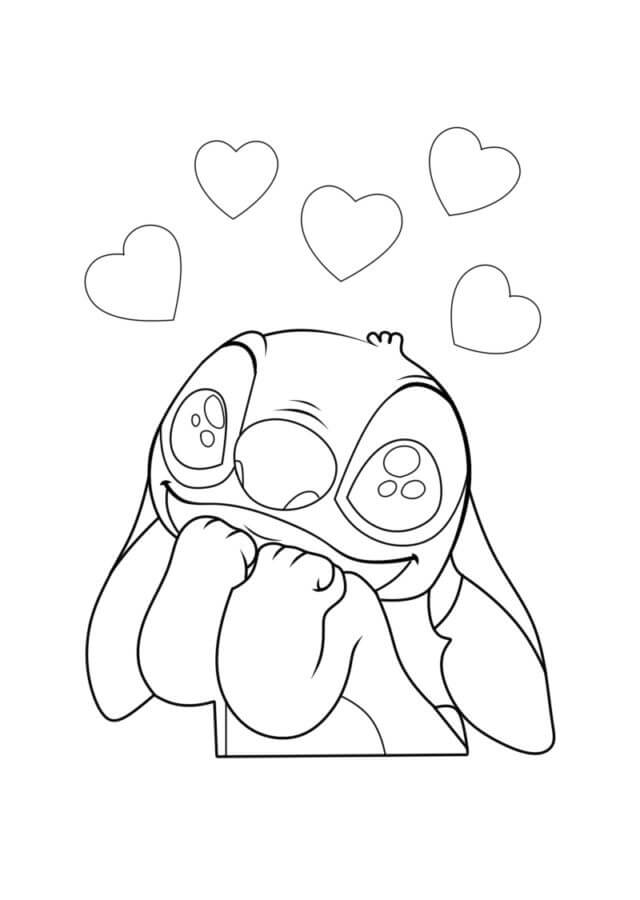 Stitch In Love Coloring Page Download Print Or Color Online For Free Stitch In Love Coloring Page Download Print Or Color Online For Free