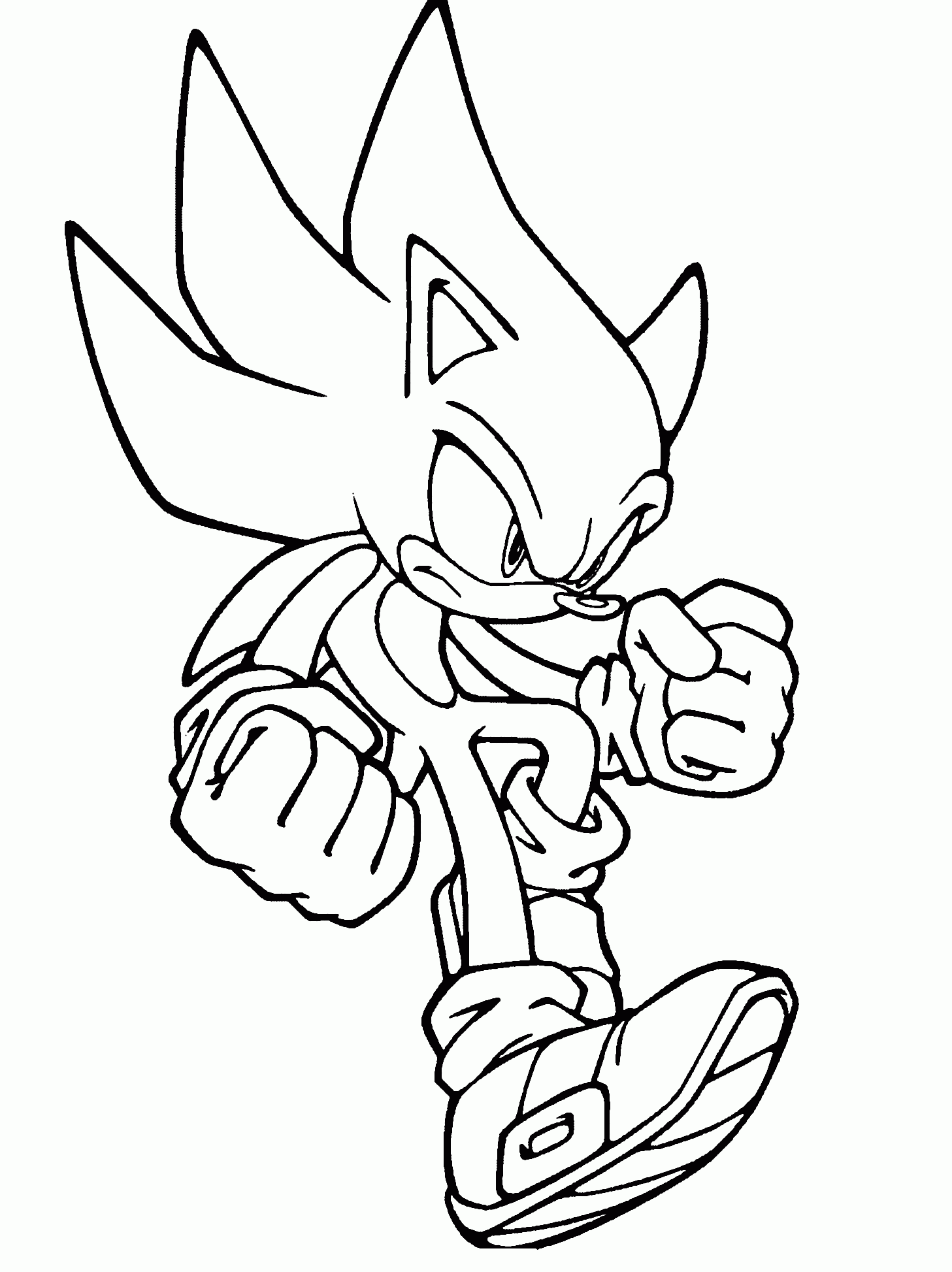 Super Sonic Coloring Page Coloring Home Super Sonic Coloring Page Coloring Home