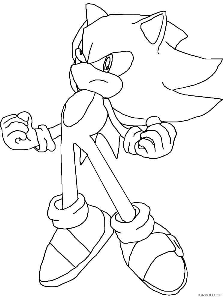 Super Sonic Coloring Pages Super Sonic Coloring Pages