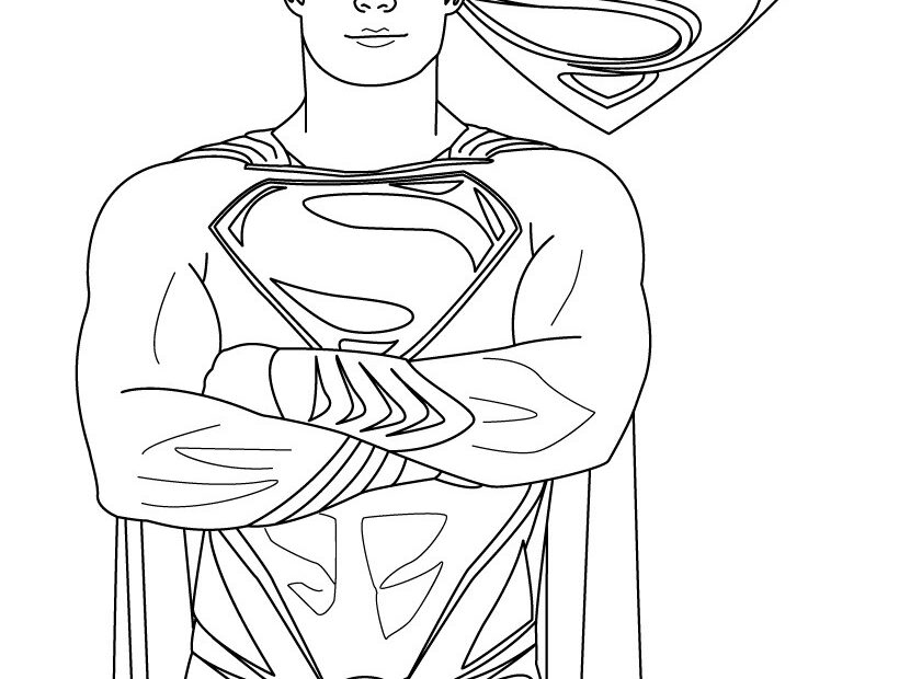 Superman Coloring Pages Hellokids
