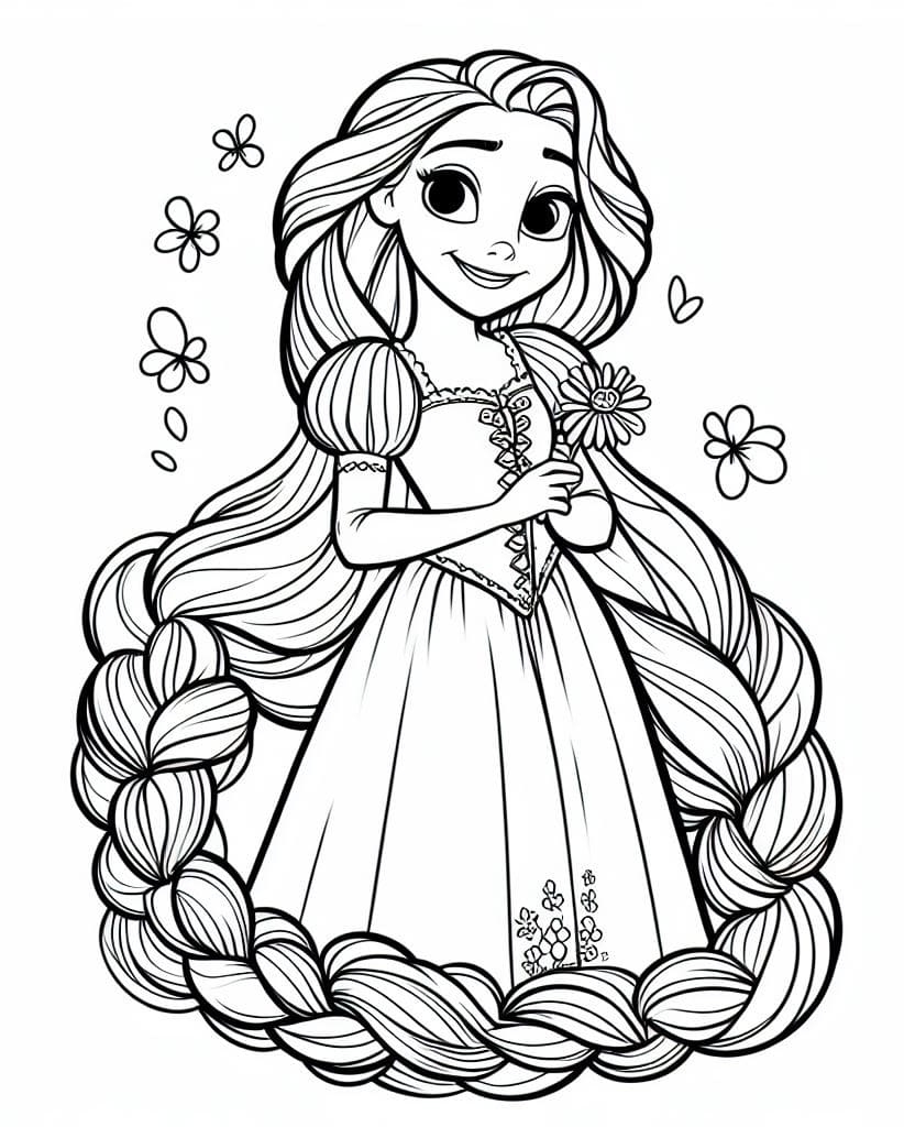 Tangled Coloring Pages ColoringLib Tangled Coloring Pages ColoringLib