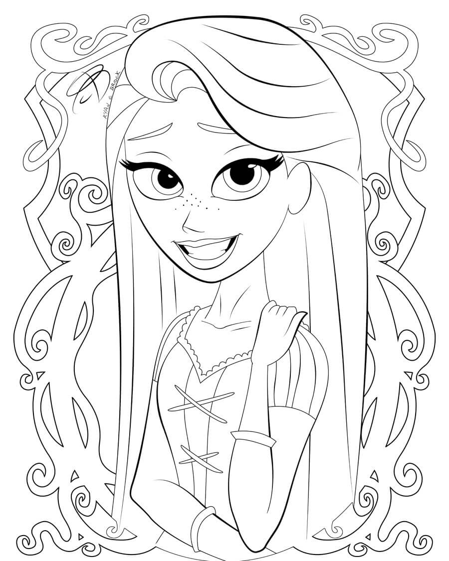 Tangled Coloring Pages Learny Kids Tangled Coloring Pages Learny Kids