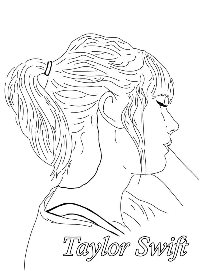 Taylor Swift Coloring Pages ColoringLib Taylor Swift Coloring Pages ColoringLib