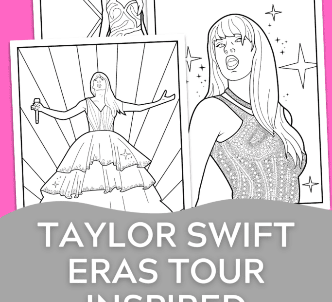 Taylor Swift Coloring Pages Swiftie Inspired Free Printable Taylor