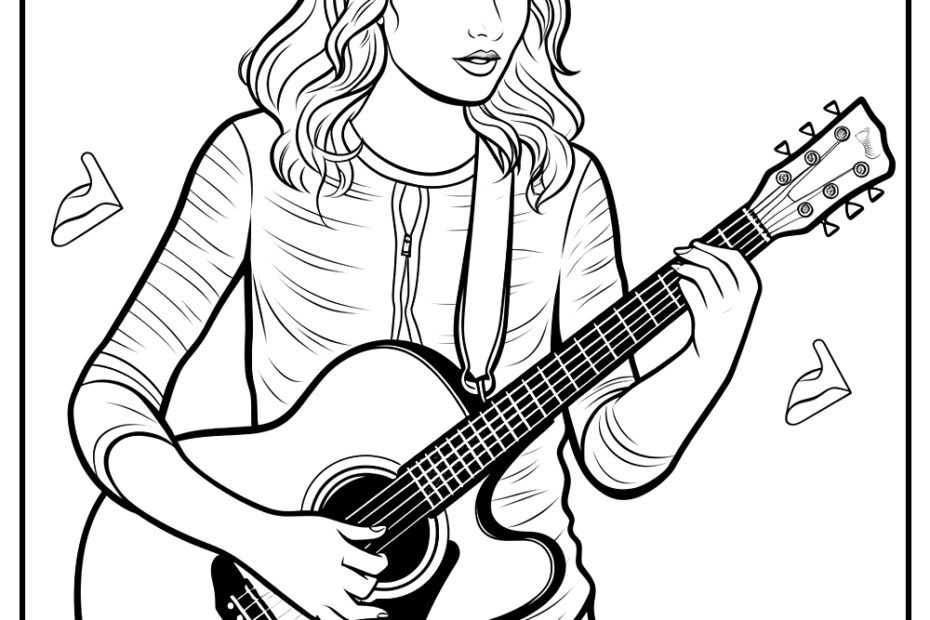 Taylor Swift Lover Coloring Pages Coloring Nation