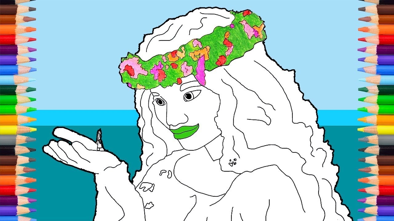 Te Fiti Moana Coloring Page Te Fiti Moana Coloring Page