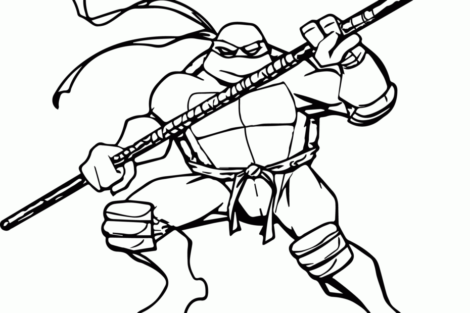 Teenage Mutant Ninja Turtle Coloring Page Coloring Home