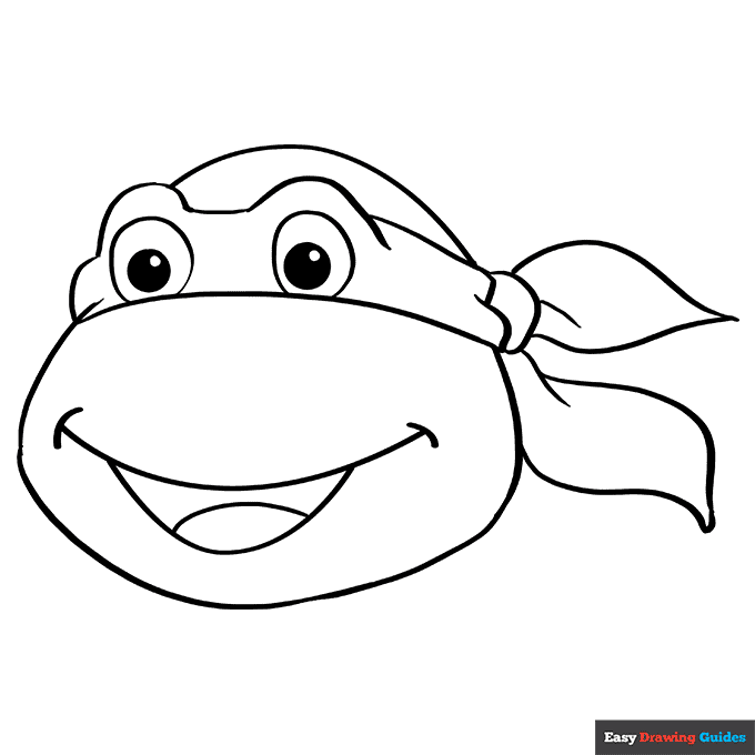 Teenage Mutant Ninja Turtle Face Coloring Page Easy Drawing Guides Teenage Mutant Ninja Turtle Face Coloring Page Easy Drawing Guides
