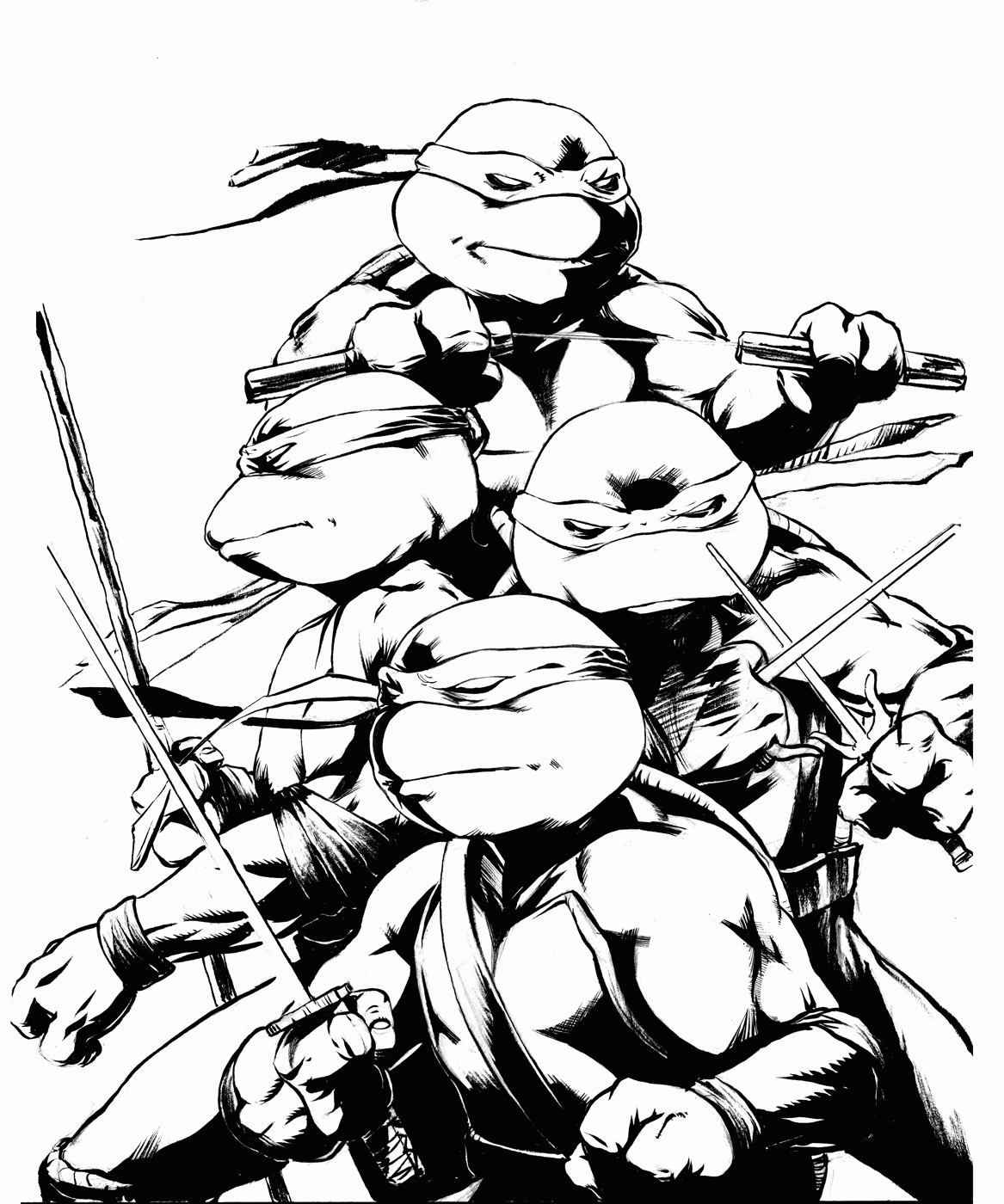 Teenage Mutant Ninja Turtles Coloring Pages Books 100 FREE And Teenage Mutant Ninja Turtles Coloring Pages Books 100 FREE And