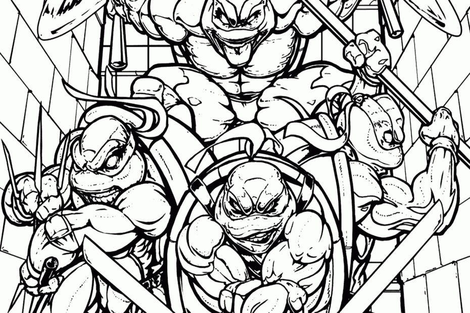 Teenage Mutant Ninja Turtles Printable Coloring Pages Coloring Home