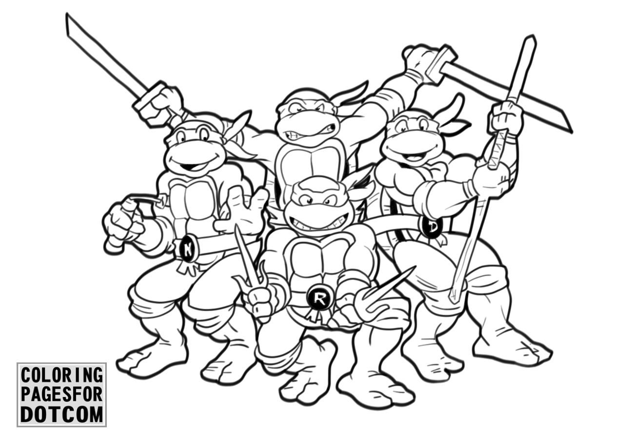Teenage Mutant Ninja Turtles Printable Coloring Pages Teenage Mutant Ninja Turtles Printable Coloring Pages