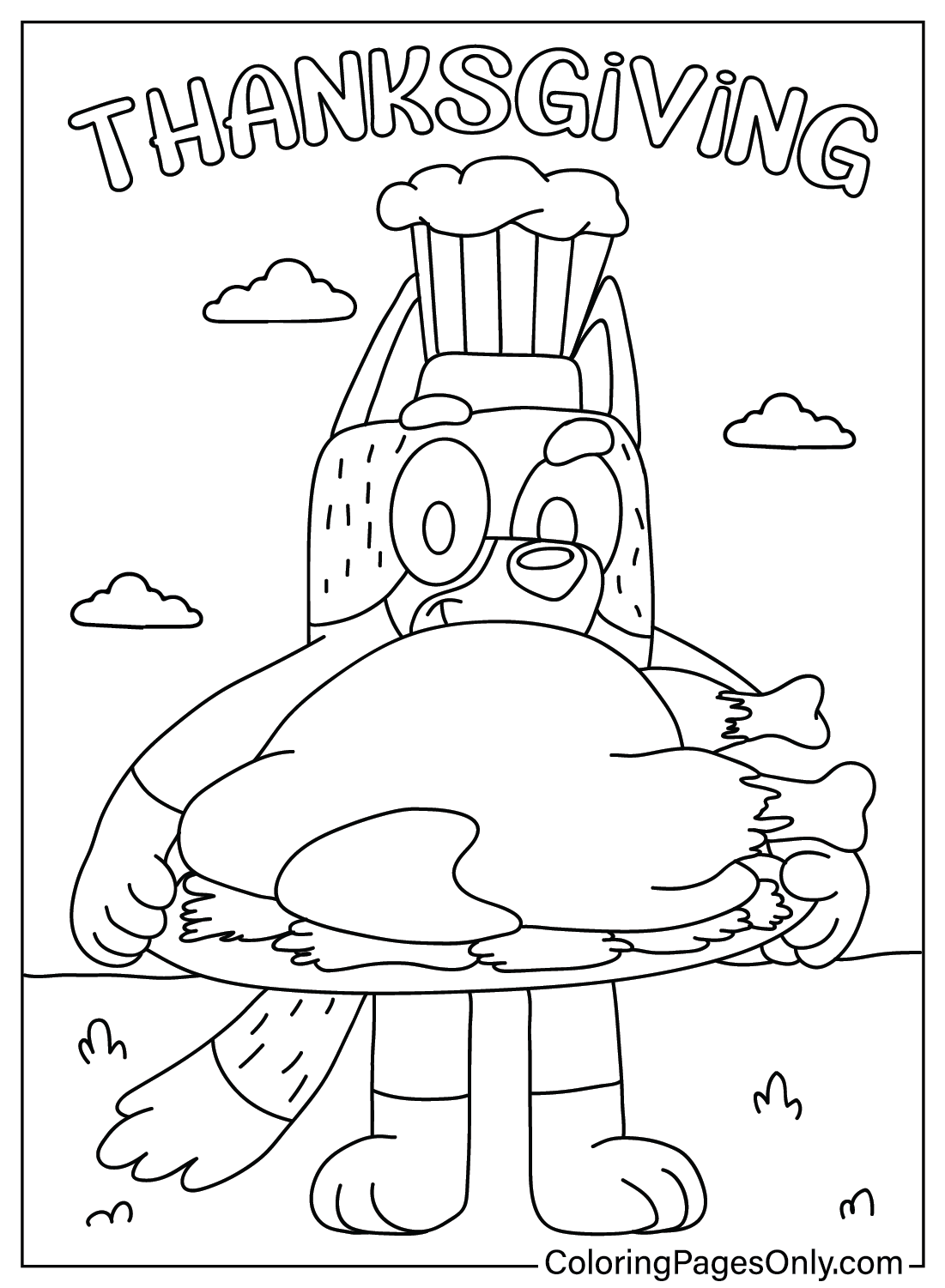Thanksgiving Bluey Coloring Page Free Printable Coloring Pages Thanksgiving Bluey Coloring Page Free Printable Coloring Pages