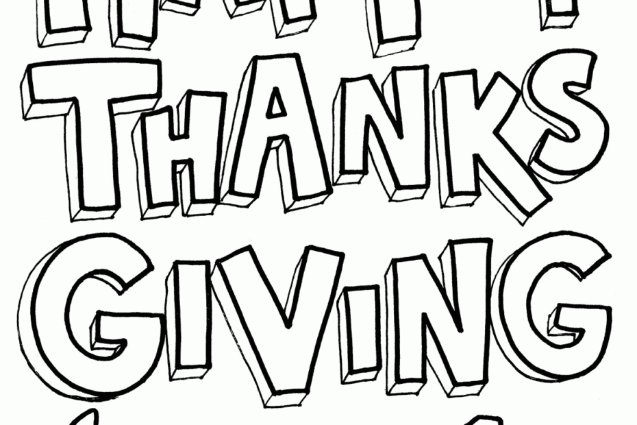 Thanksgiving Coloring Pages For Kindergarten Coloring Home