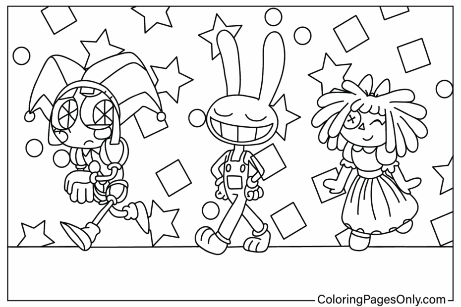 The Amazing Digital Circus Coloring Pages Coloring Pages For Kids And