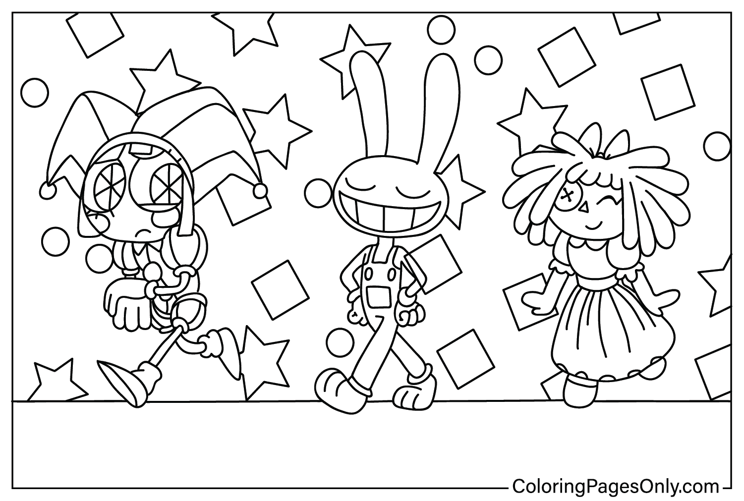 The Amazing Digital Circus Coloring Pages Coloring Pages For Kids And The Amazing Digital Circus Coloring Pages Coloring Pages For Kids And