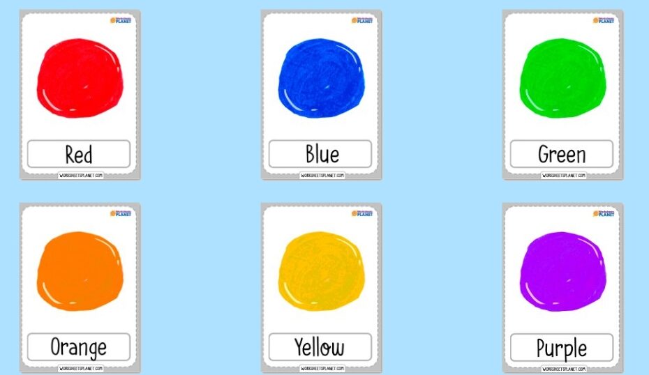 The Colors Flashcards Learning Colors For Kids
