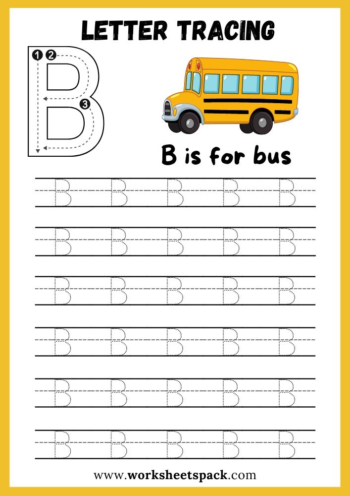 letter b writing practice worksheet letter b writing practice worksheet