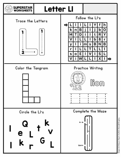 The Letter L Worksheets For Pre Worksheets For Kindergarten The Letter L Worksheets For Pre Worksheets For Kindergarten