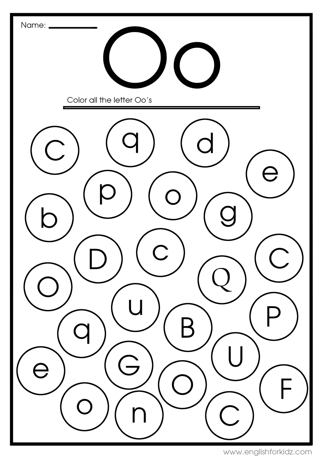 The Letter O Worksheet The Letter O Worksheet