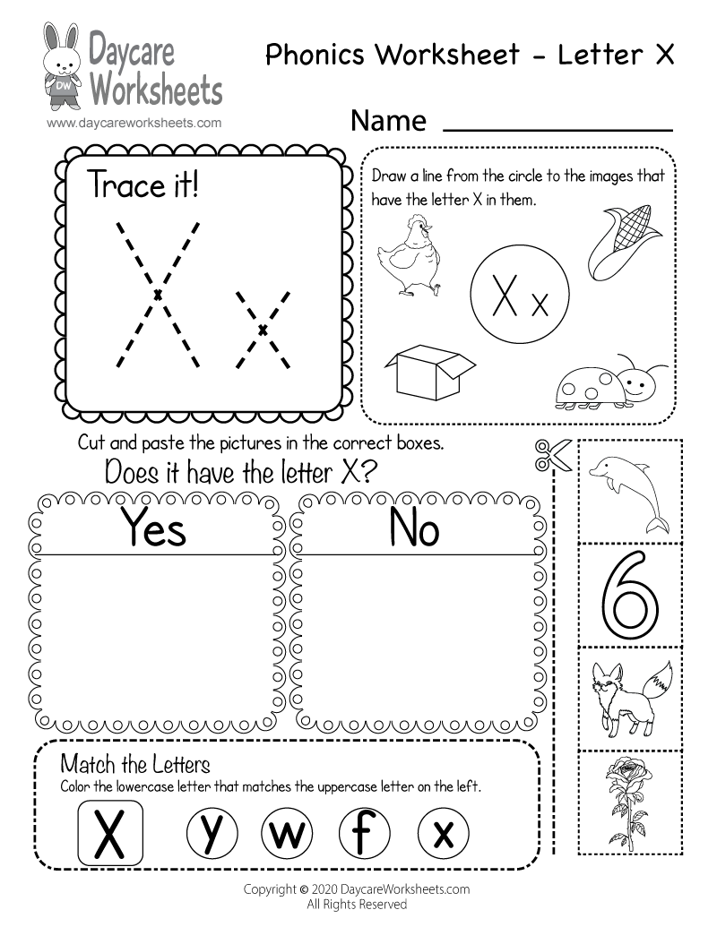 The Letter X Worksheets Worksheets For Kindergarten The Letter X Worksheets Worksheets For Kindergarten