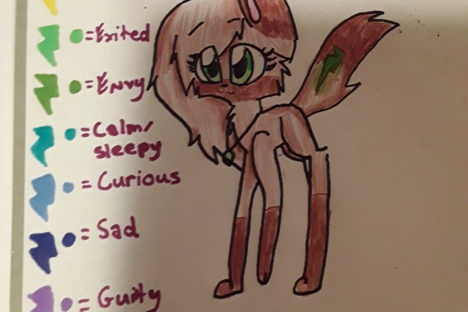 Thundersongs Mood Colors Her Tail And Amulet Change To Different