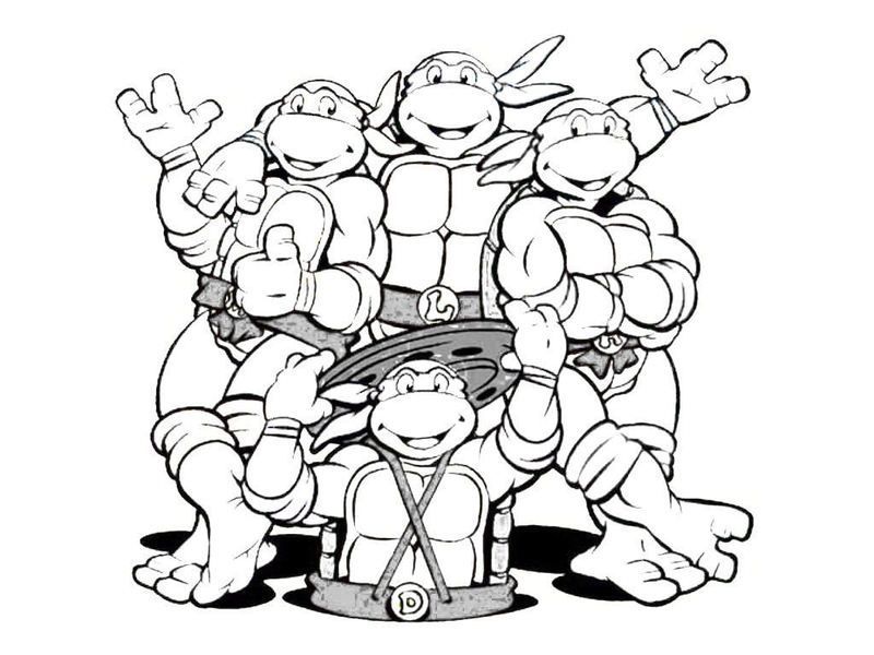 Tmnt Coloring Pages Coloring Home